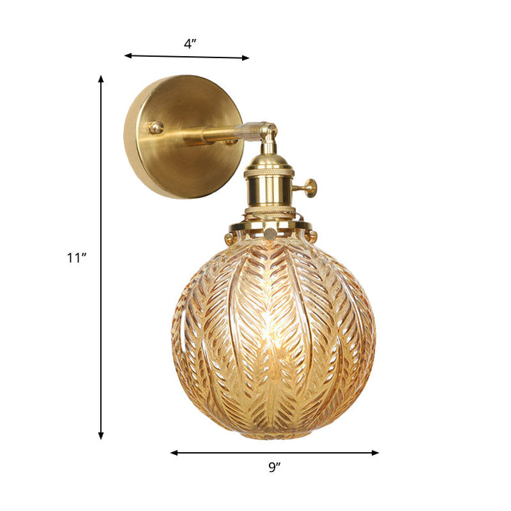 Geometrische/Globe/Pentagram Wandlamp Hedendaags Prismatisch Glas 1 Lamp Messing Wandgemonteerde Verlichtingsarmatuur