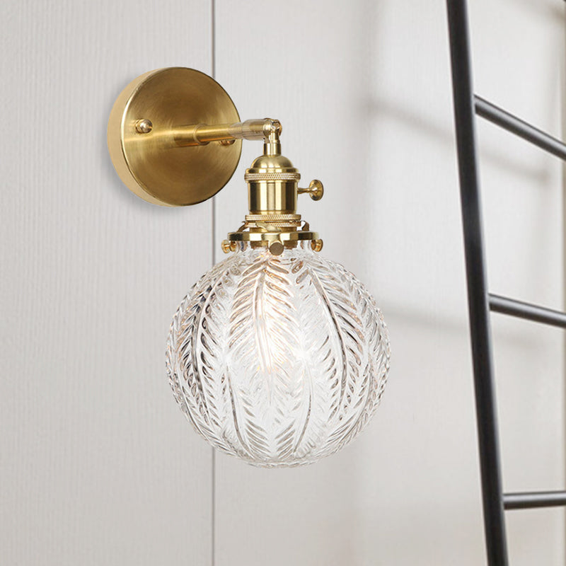 Geometrische/Globe/Pentagram Wandlamp Hedendaags Prismatisch Glas 1 Lamp Messing Wandgemonteerde Verlichtingsarmatuur