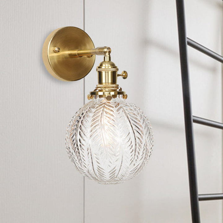 Geometrische/Globe/Pentagram Wandlamp Hedendaags Prismatisch Glas 1 Lamp Messing Wandgemonteerde Verlichtingsarmatuur