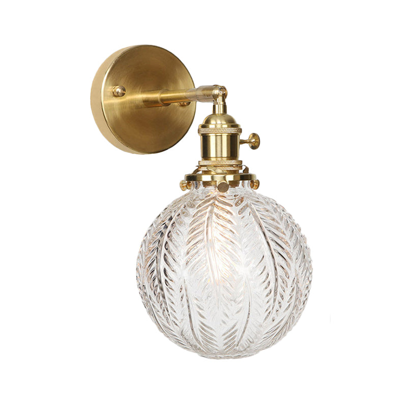Geometrische/Globe/Pentagram Wandlamp Hedendaags Prismatisch Glas 1 Lamp Messing Wandgemonteerde Verlichtingsarmatuur