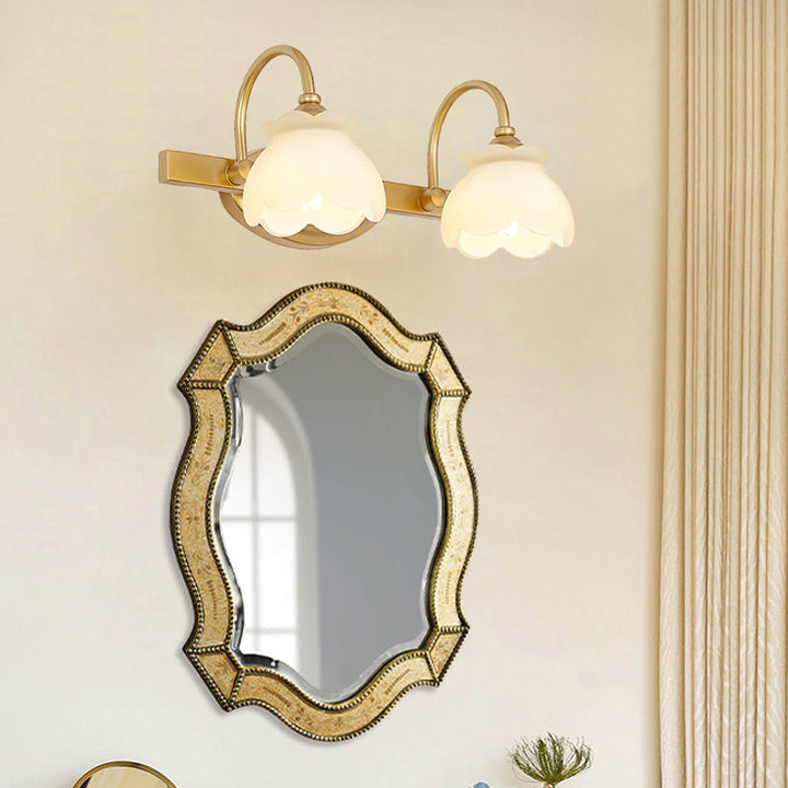 Blossom Badkamer Vanity Spiegel Licht Traditioneel Metaal LED 2/3/4 Koppen Messing Wandlamp