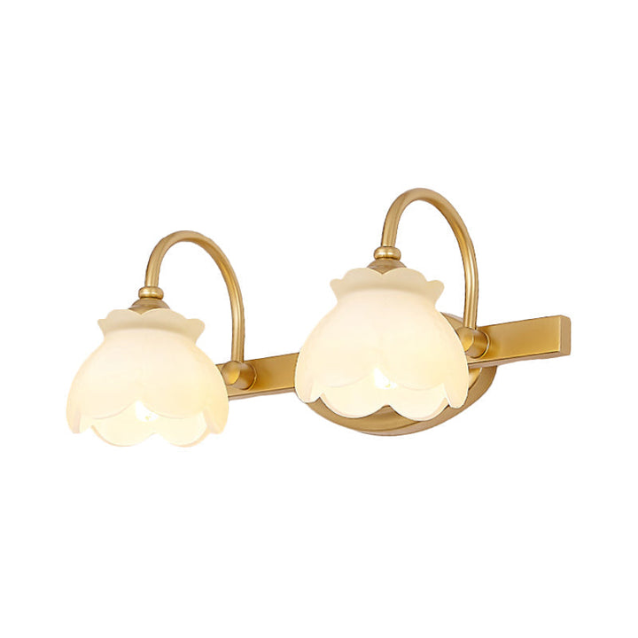 Blossom Badkamer Vanity Spiegel Licht Traditioneel Metaal LED 2/3/4 Koppen Messing Wandlamp