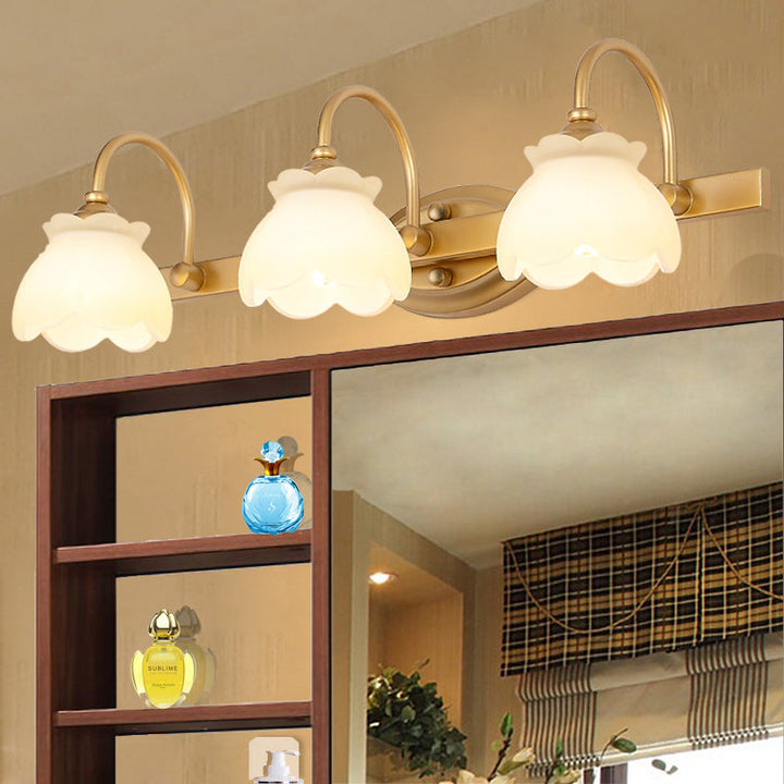Blossom Badkamer Vanity Spiegel Licht Traditioneel Metaal LED 2/3/4 Koppen Messing Wandlamp