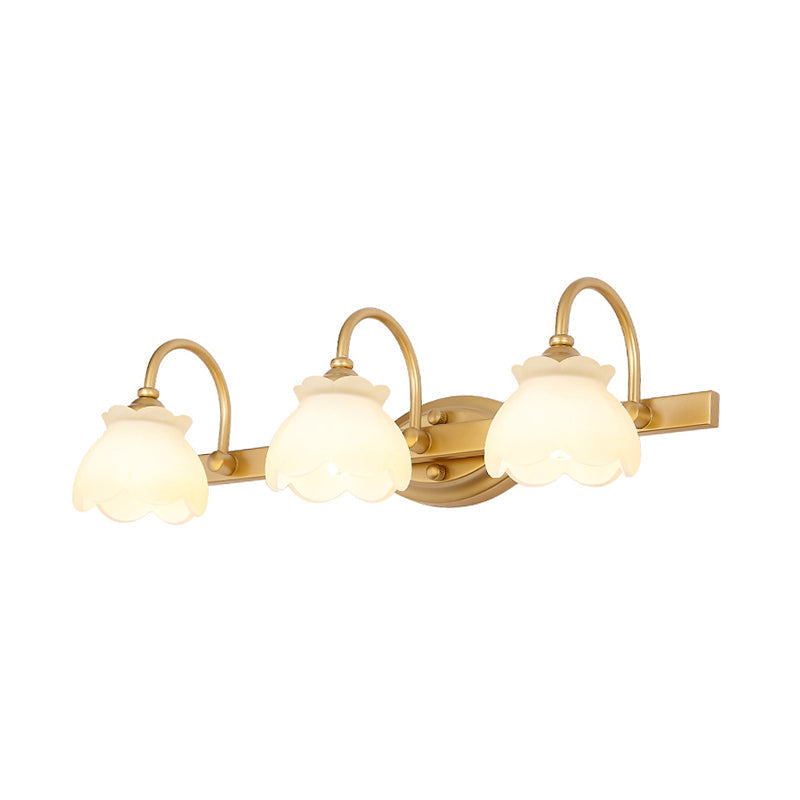 Blossom Badkamer Vanity Spiegel Licht Traditioneel Metaal LED 2/3/4 Koppen Messing Wandlamp
