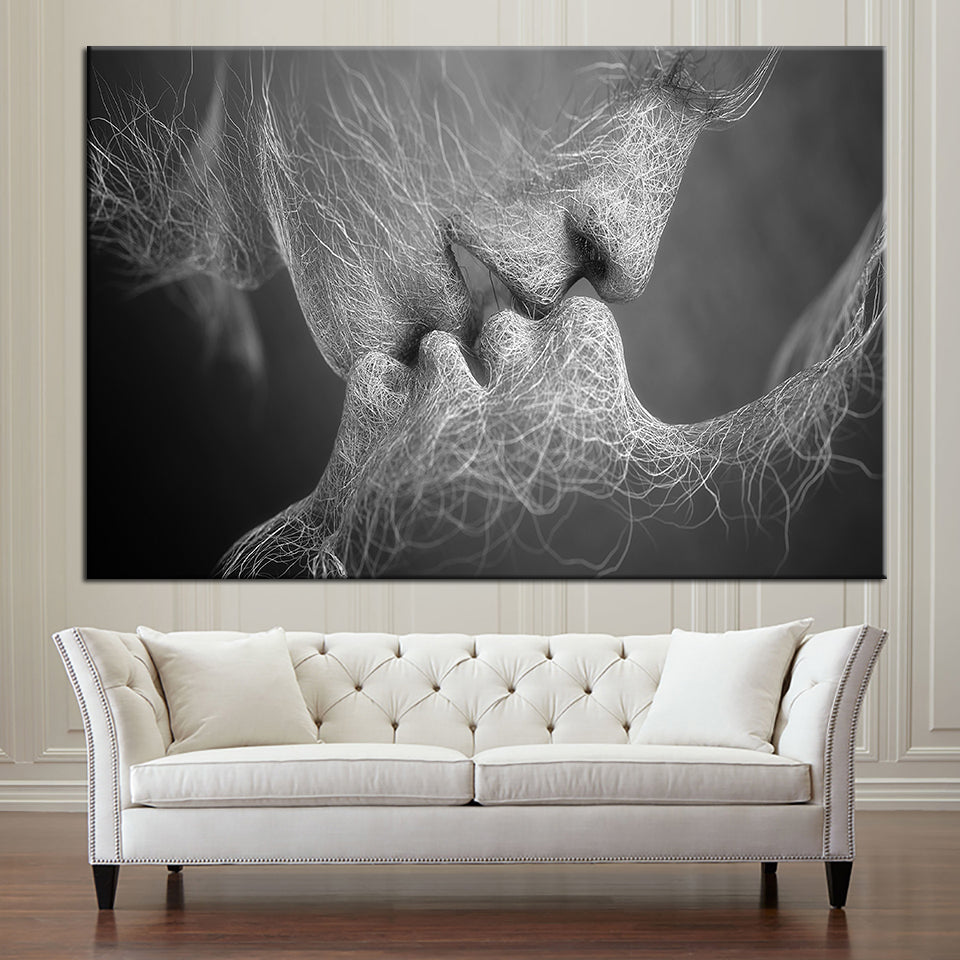 Lines Of Lovers - Canvas Muurkunst Schilderij