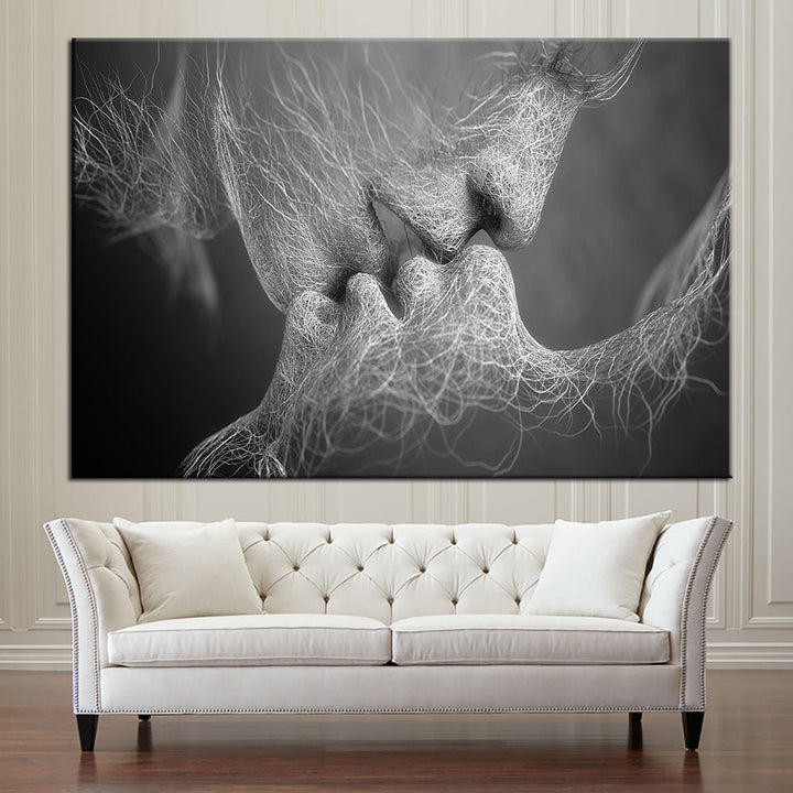 Lines Of Lovers - Canvas Muurkunst Schilderij