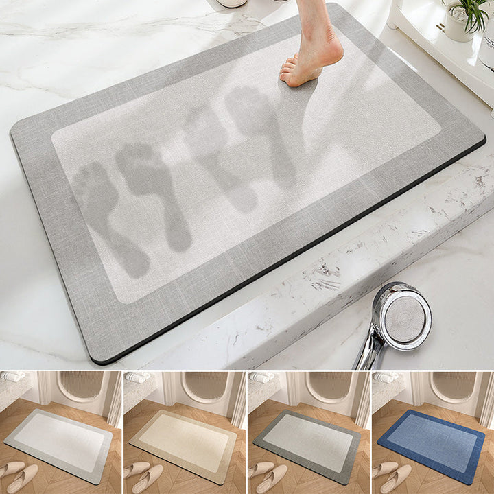 Niet-slip Minimalisme Badkamer Vloermat - Super Absorberend, Makkelijk Schoon Te Maken