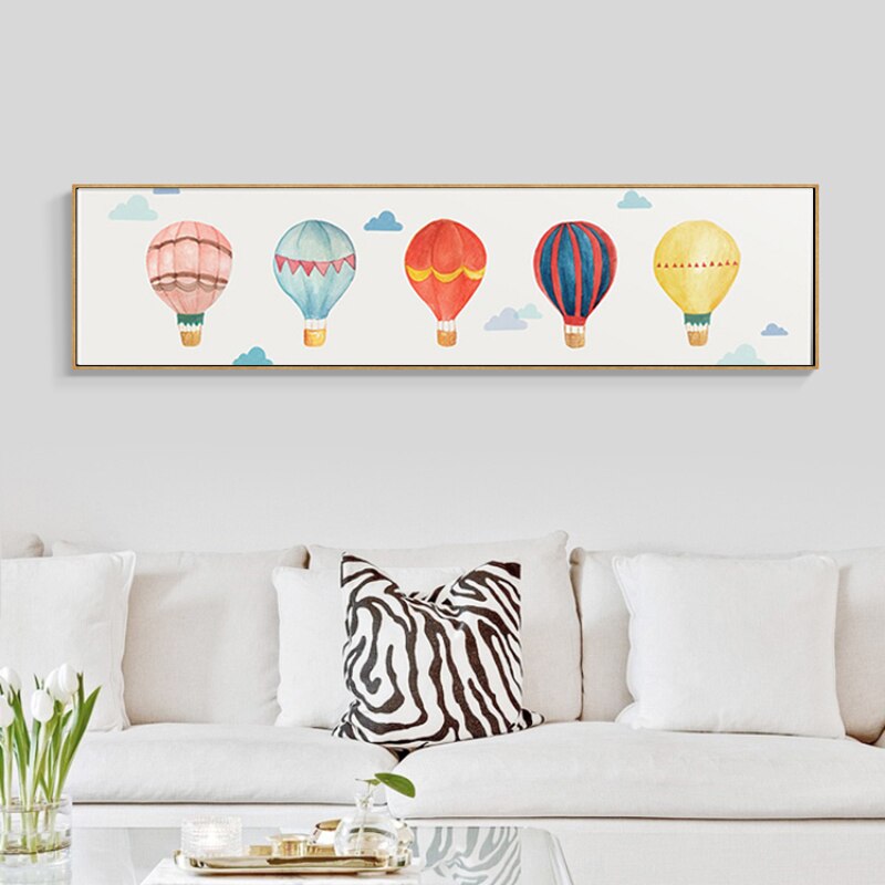 Heißluftballon - Canvas Wandkunst Schilderij