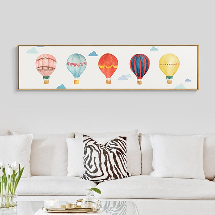 Heißluftballon - Canvas Wandkunst Schilderij