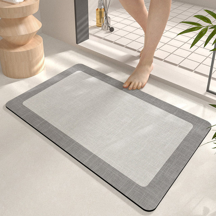 Niet-slip Minimalisme Badkamer Vloermat - Super Absorberend, Makkelijk Schoon Te Maken