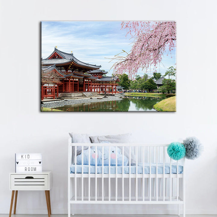 Temple Park - Canvas Wand Kunst Schilderij