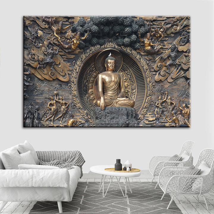 Mahavira Friedliche - Canvas Wandkunst Schilderij