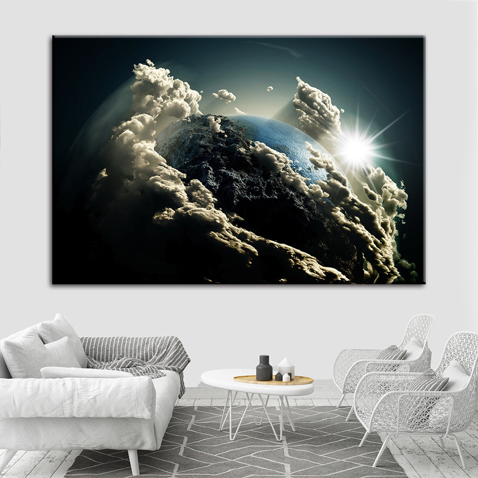 Erde's Stratosphäre - Canvas Wandkunst Schilderij
