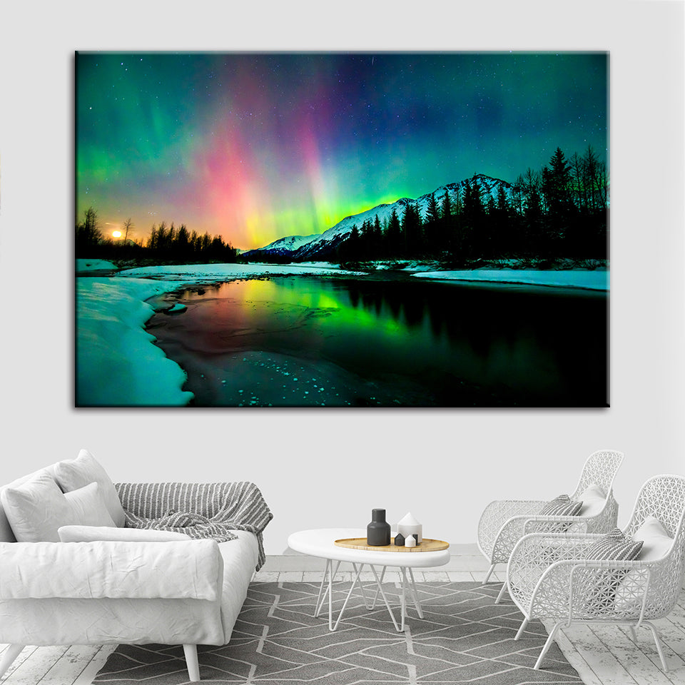 Irlands Aurora - Canvas Wall Art Painting