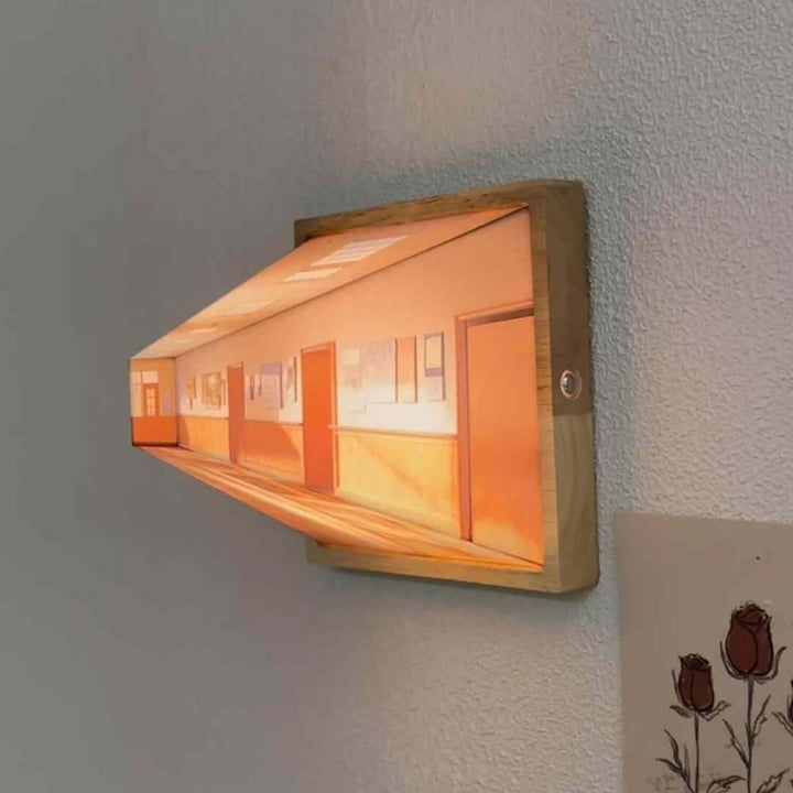 3D Illusions-Nachtlicht Galerie Nachttisch Bild Stil Kreatief Modern Simuleren Zonlicht Tekening Nachtlicht Geschenk