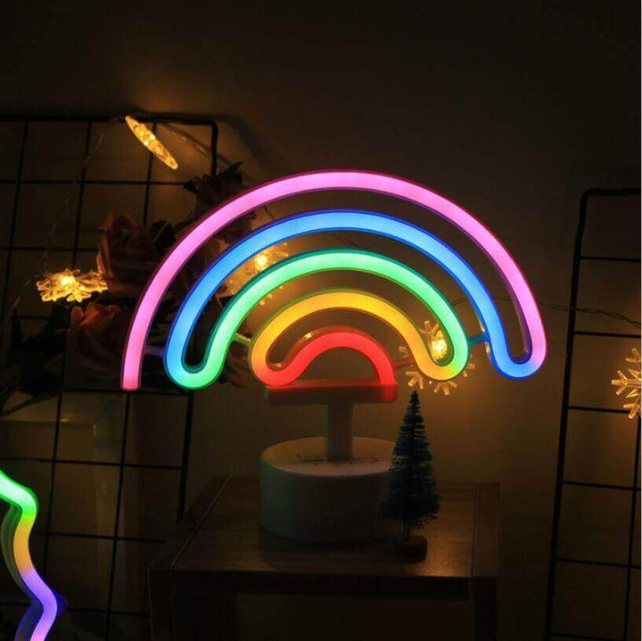 Kreatieve LED-modelleerlamp Regenboog-ijs aan het stokje