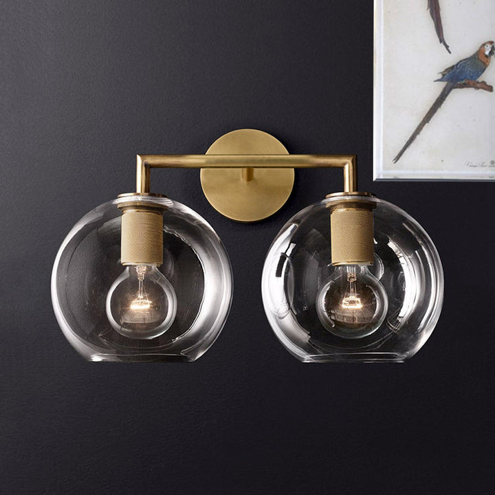Traditionele gewapende wandlamp metaal 1/2 koppen wandlamp licht in zwart/ messing/chroom voor de woonkamer