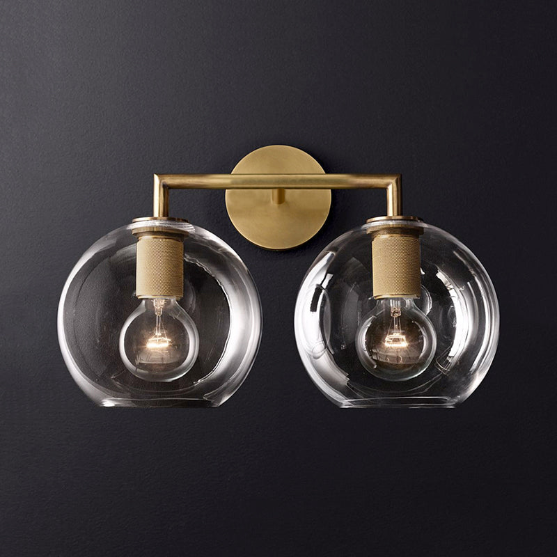 Traditionele gewapende wandlamp metaal 1/2 koppen wandlamp licht in zwart/ messing/chroom voor de woonkamer
