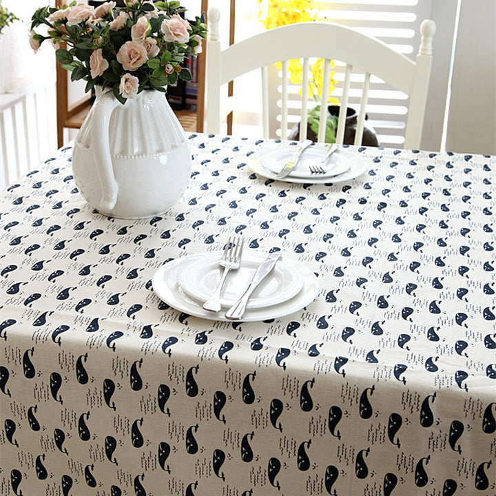 Walvis Afdruk Tafellaken