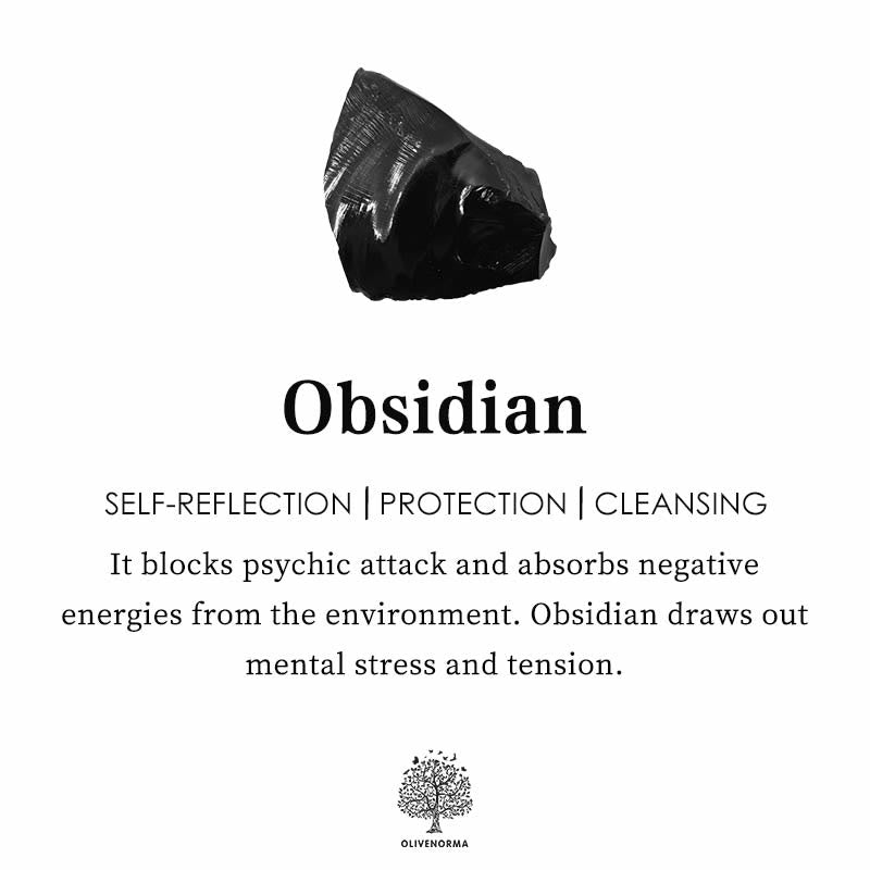 Obsidiaanse kristallen bol decoratie