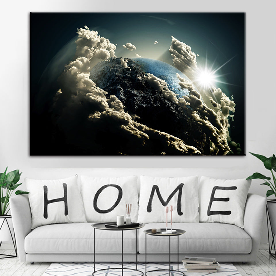 Erde's Stratosphäre - Canvas Wandkunst Schilderij