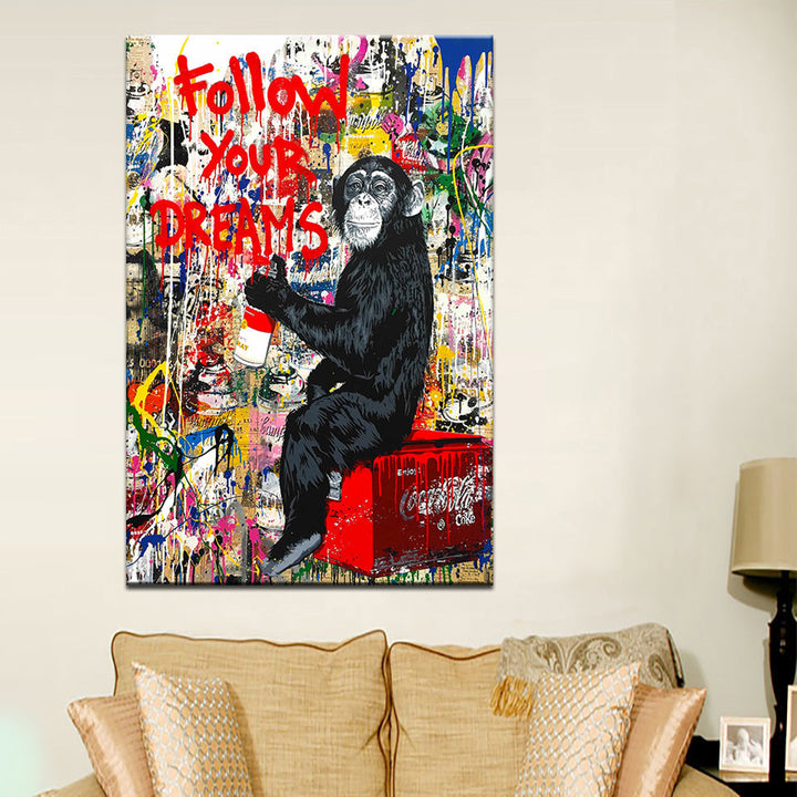 Volg je dromen - Canvas wandkunst schilderij