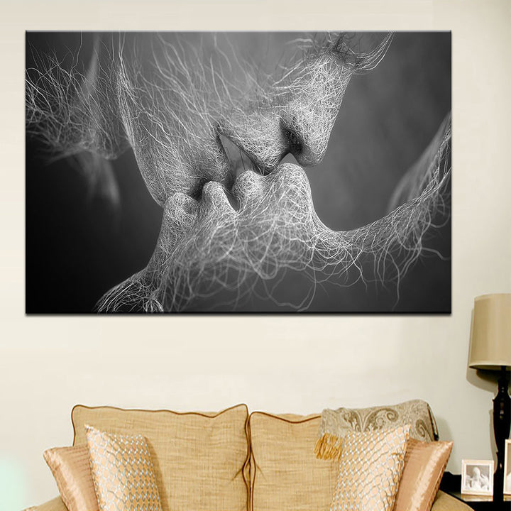 Lines Of Lovers - Canvas Muurkunst Schilderij