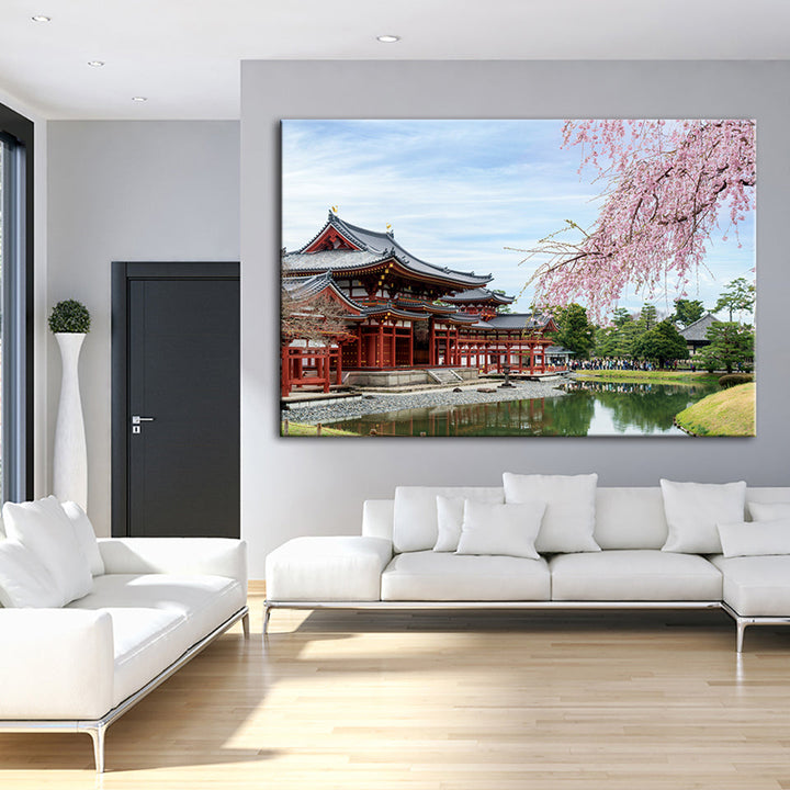 Temple Park - Canvas Wand Kunst Schilderij