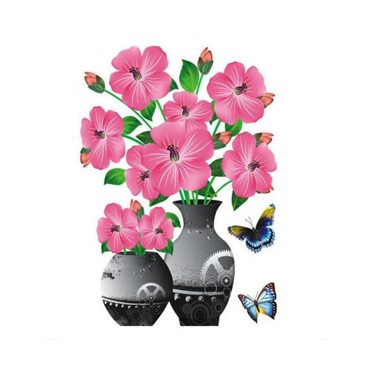 3D Vaasje Muur Sticker