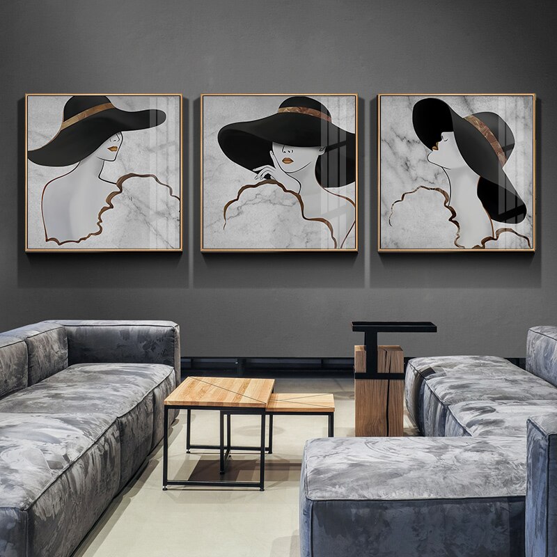 Fashionista - Canvas Muurkunst Schilderij