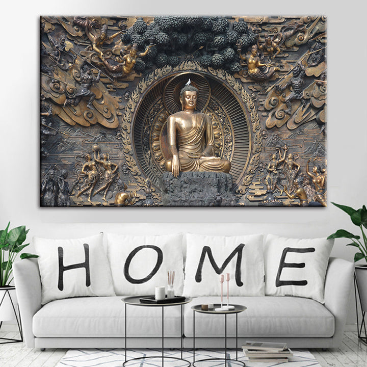 Mahavira Friedliche - Canvas Wandkunst Schilderij
