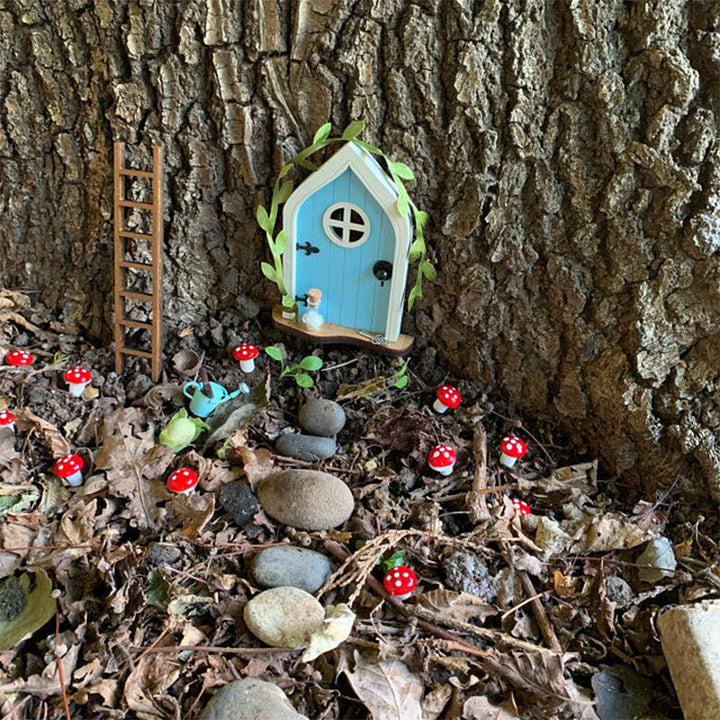 Sprookjesachtige scène - Mini-elven deur