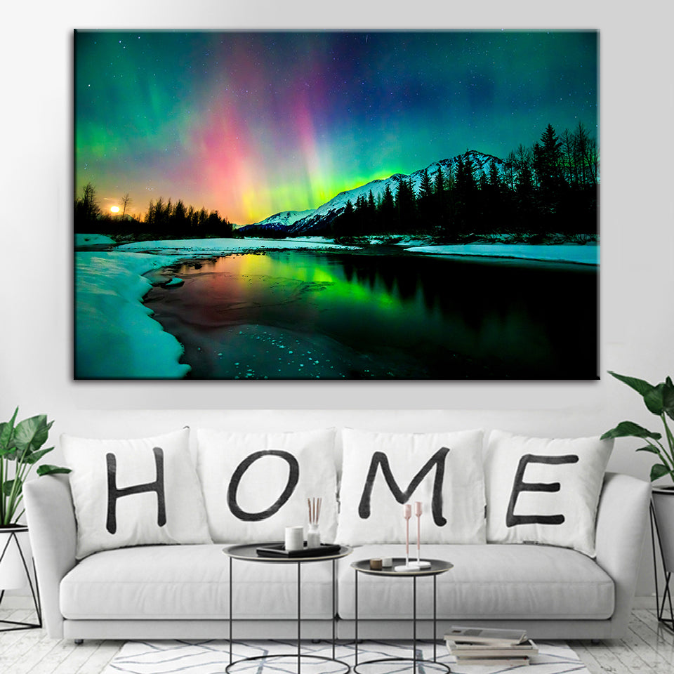 Irlands Aurora - Canvas Wall Art Painting