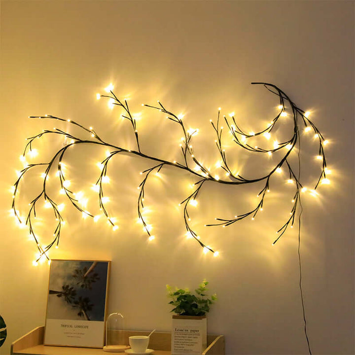 LED feerlampen arrangement gekleurde lichten riet kamer decoratieve verlichting
