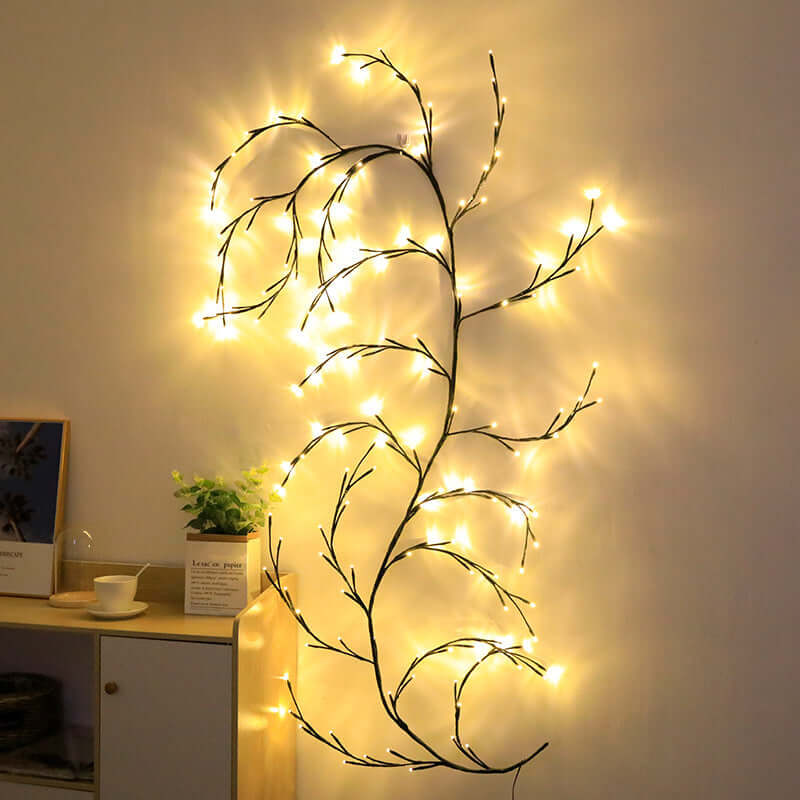 LED feerlampen arrangement gekleurde lichten riet kamer decoratieve verlichting
