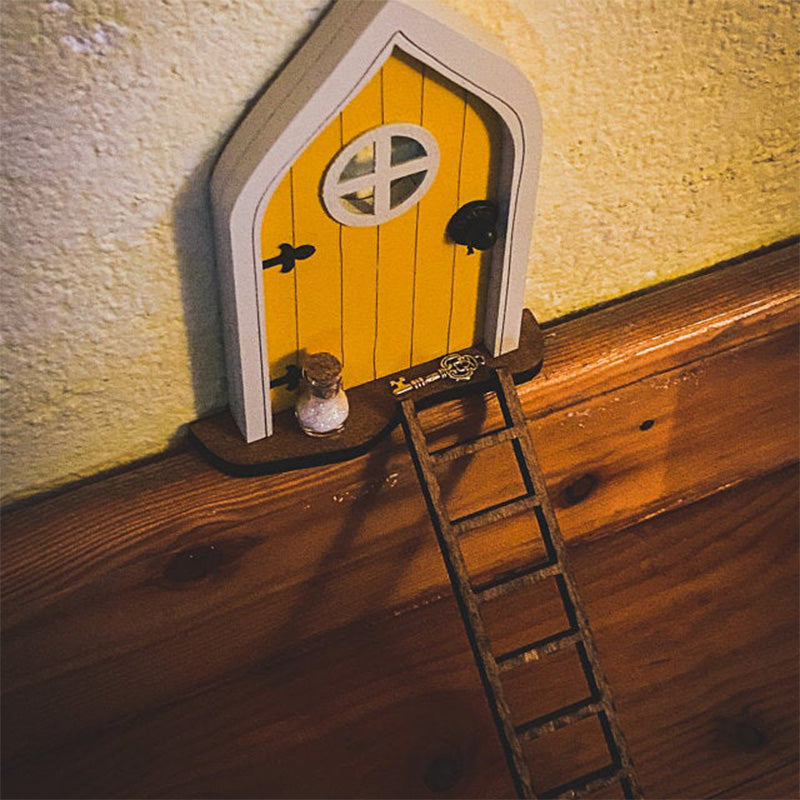 Sprookjesachtige scène - Mini-elven deur