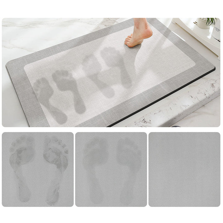 Niet-slip Minimalisme Badkamer Vloermat - Super Absorberend, Makkelijk Schoon Te Maken