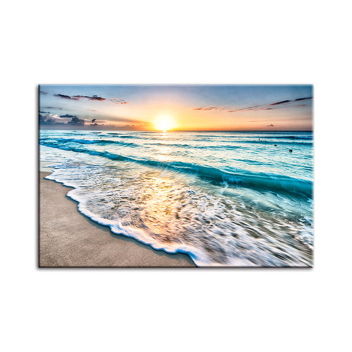 Zonnig Florida Strand - Canvas Wanddecoratie Schilderij