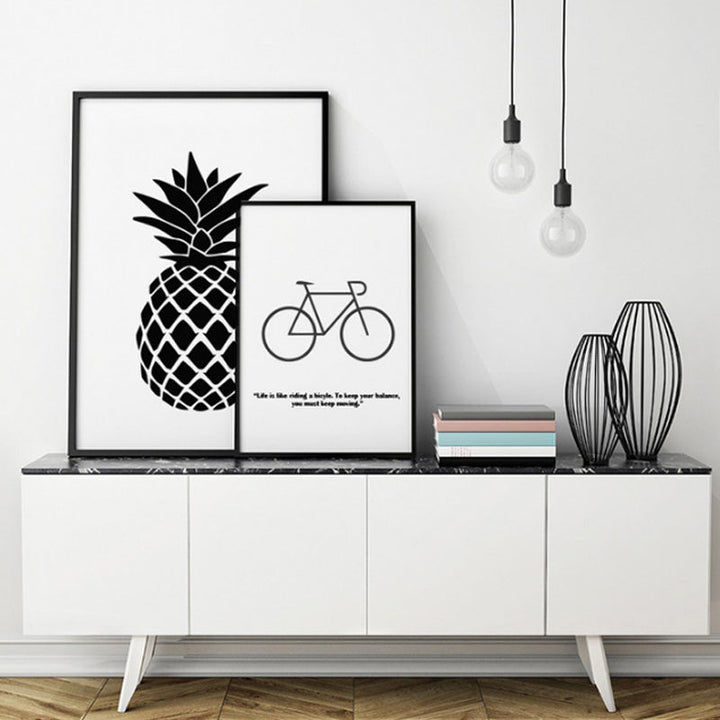 Inspirerende quote - canvas wandkunst schilderij