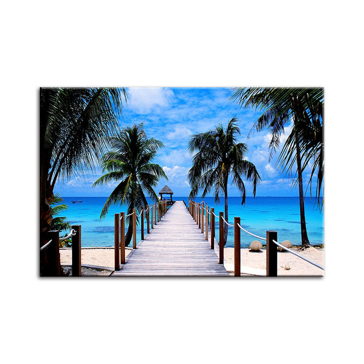 Maldiven vakantie - canvas muurkunst schilderij