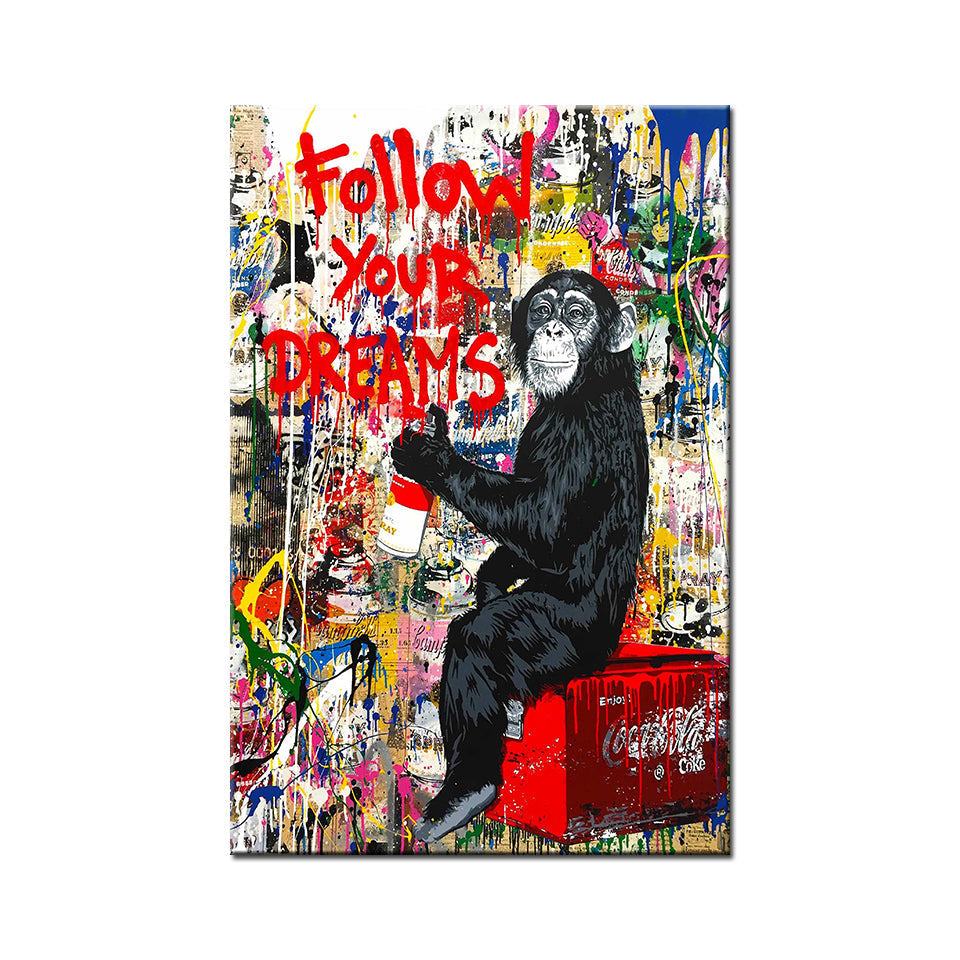 Volg je dromen - Canvas wandkunst schilderij