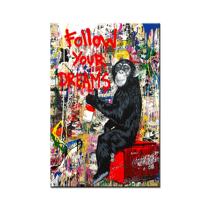 Volg je dromen - Canvas wandkunst schilderij