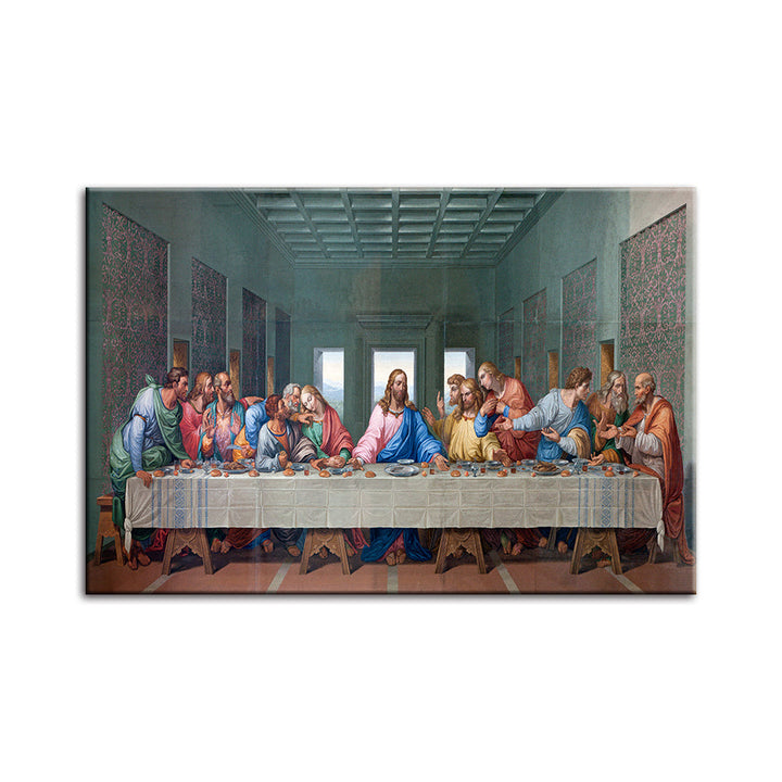 Het Laatste Avondmaal - Canvas Wanddecoratie Schilderij