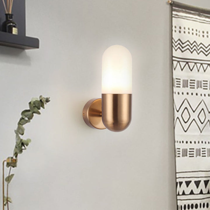 Metalen Wandlamp Postmodern 1 Licht Zwart/Grijs/Wit Wandgemonteerde Lamp voor Slaapkamer