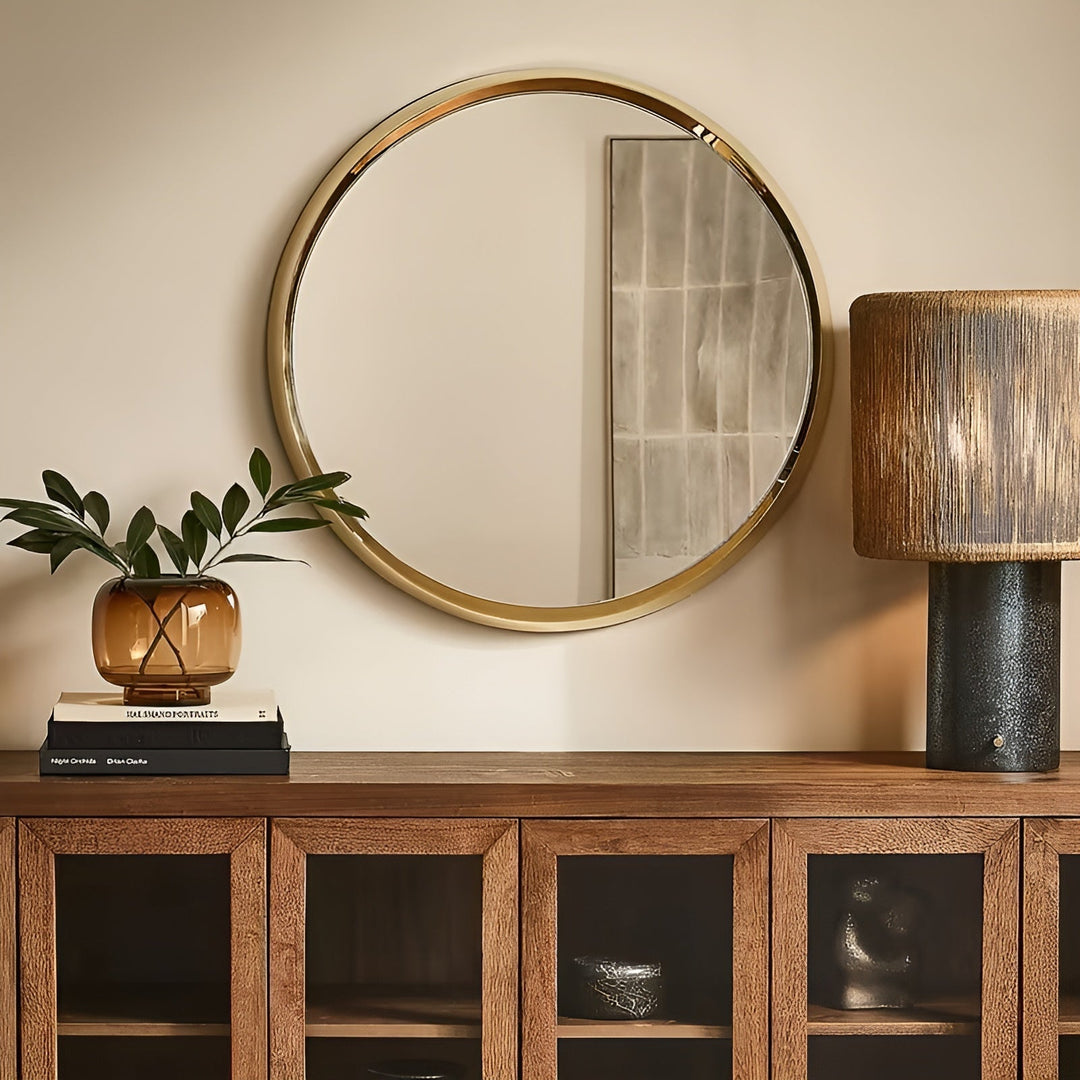 Handvaas van glas door Arostaown – minimalistisch en decoratief | Transparante binnenkant voor bloemen, hydroponics en moderne planten in amber