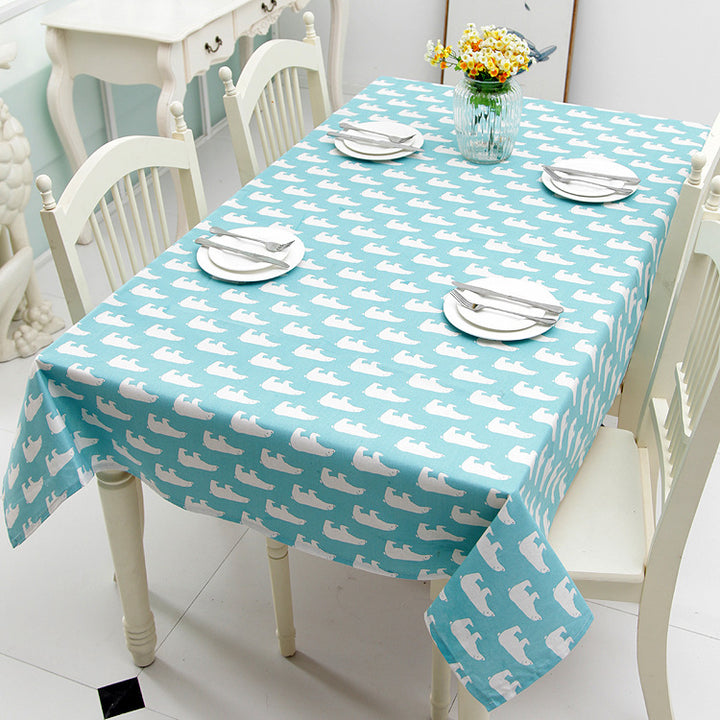 Leuke Print Tafellaken met Poolbeer