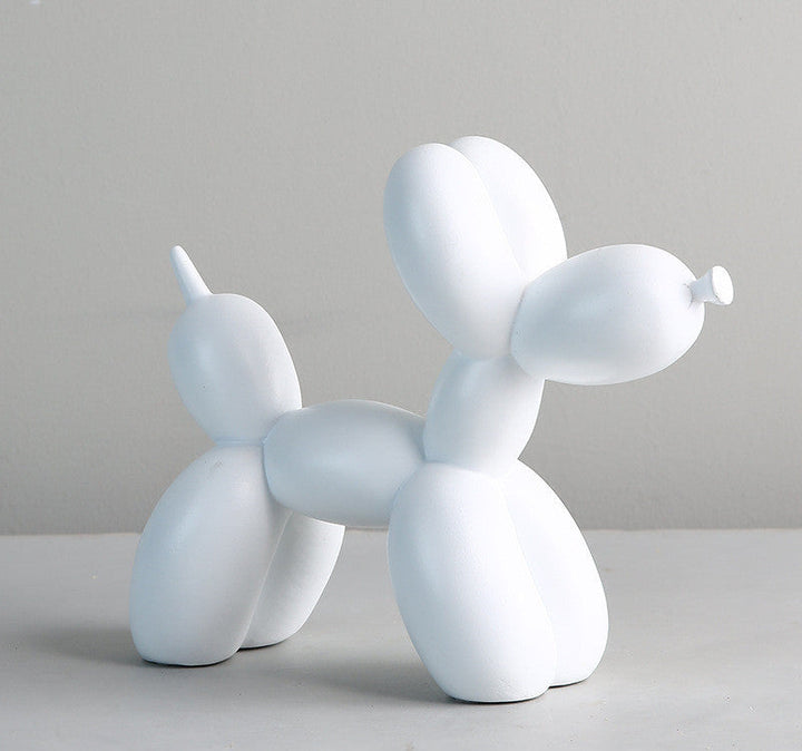 Zwarte en witte ballonhond