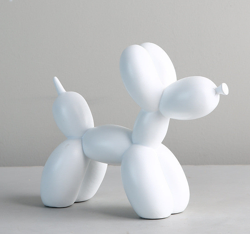 Zwarte en witte ballonhond