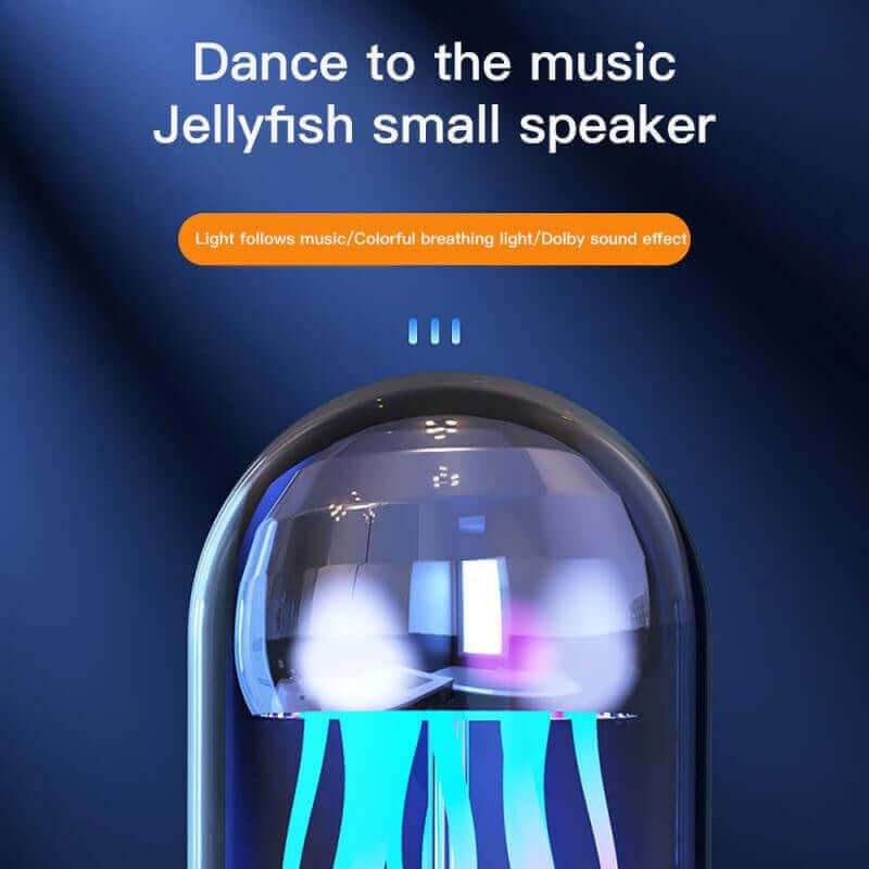 Kreatieve 3in1 Kleurrijke Medusenlamp met Klok Luminieuze Draagbare Stereo Ademend Licht Slimme Decoratie Bluetooth Luidspreker