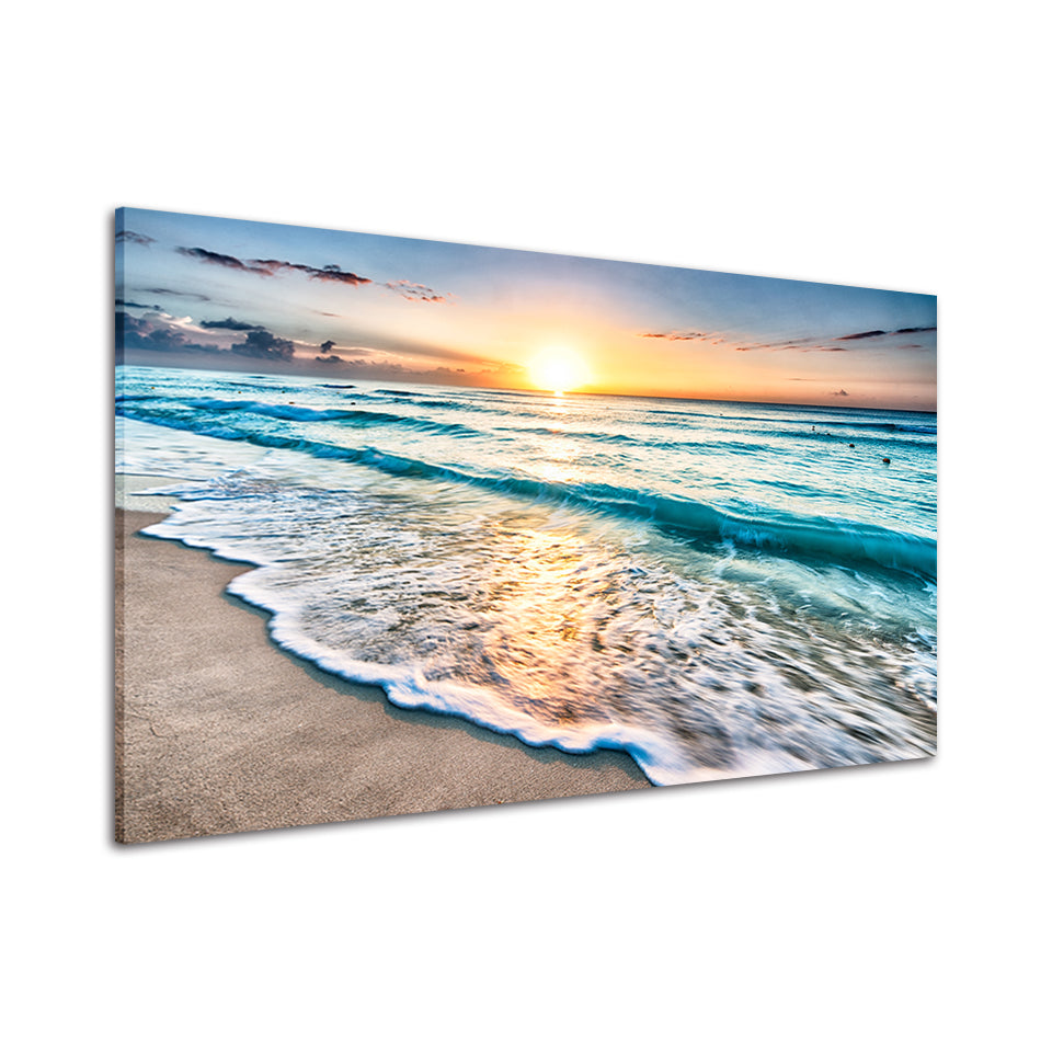 Zonnig Florida Strand - Canvas Wanddecoratie Schilderij